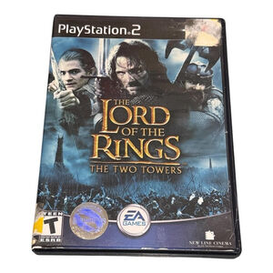 Lord Of The Rings Two Towers PS2 Sony PlayStation 2 EA Action Video Game T Rated